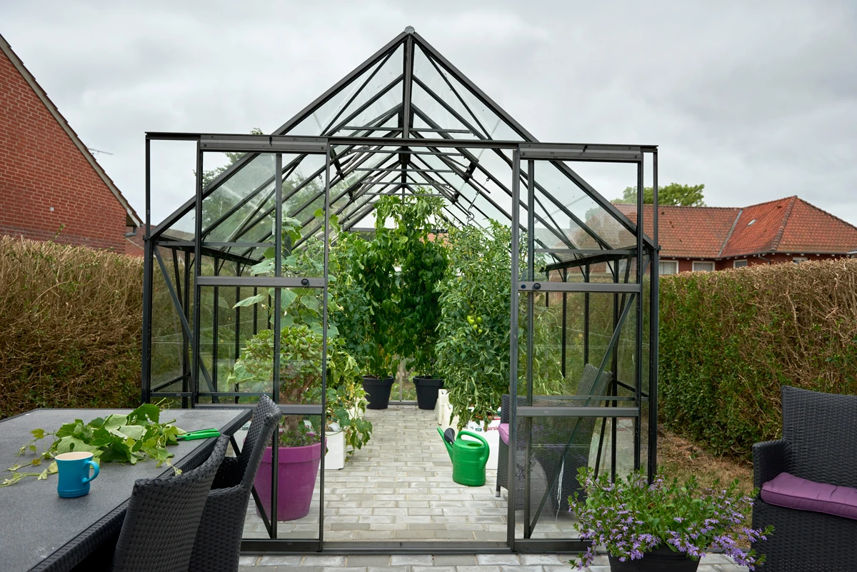 Royal Well Tuinkas Magnum 148 Veiligheidsglas Zwart - Afbeelding 5